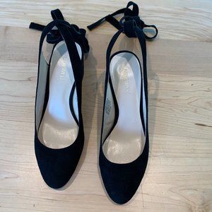 Nine West Black Suede Heels
